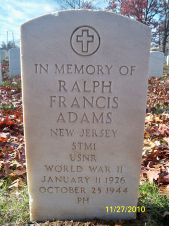 Ralph Francis Adams marker