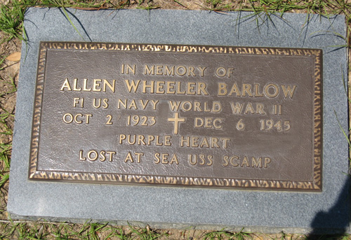 Allen Wheeler Barlow - marker