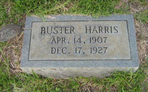 Buster Harris - Grave Marker