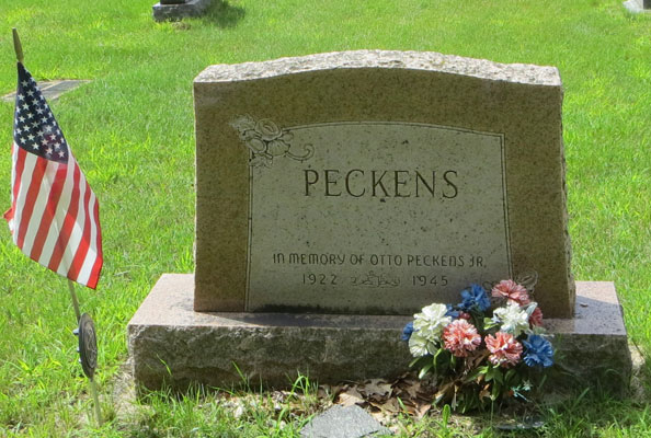 Otto Miles Peckins, Jr. marker