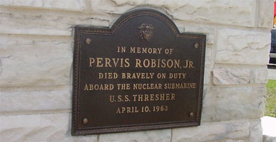 Pervis Robison Plaque