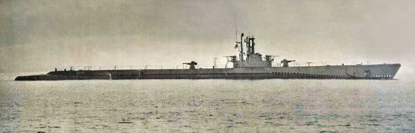 USS Cabezon at sea