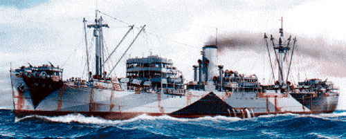 Gyoten Maru - Painting by Kihachiro Ueda