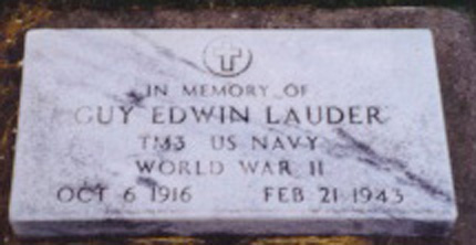Guy Edwin Lauder marker