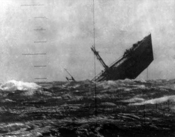 Periscope Photo of Sinking